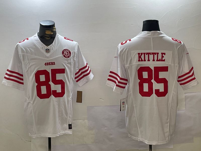 Men San Francisco 49ers #85 Kittle White three generations 2024 Nike Limited NFL Jersey style 3->san francisco 49ers->NFL Jersey